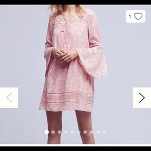 Floreat Anthropologie bell sleeve dress